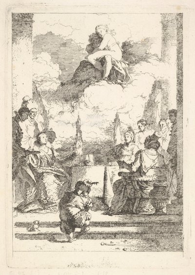 安东尼和克利奥帕特拉的宴会》，约1764年。 作者 Jean Honore Fragonard