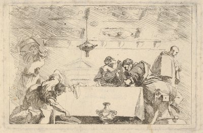 最后的晚餐，ca。 1761-64。 作者 让·奥诺雷·弗拉戈纳尔