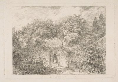 小公园，约1763年。 作者 让·奥诺雷·弗拉戈纳尔