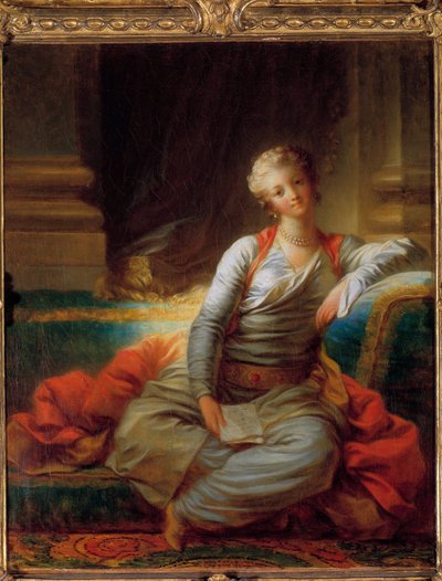 苏丹拥有让·奥诺雷·弗拉戈纳尔 (Jean Honore Fragonard) (1732-1806) 18 世纪创作的珍珠画。 私人收藏。 作者 Jean Honore Fragonard