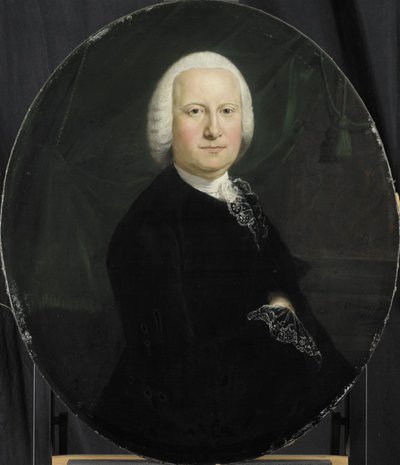 阿德里安·杜波依斯 (Adriaan du Bois) 肖像，1742 年当选为荷兰东印度公司鹿特丹商会董事 作者 让·亨伯特