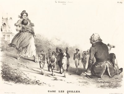 Les Quilles火车站 作者 让·伊格纳斯·伊西多尔·格兰维尔