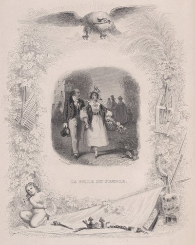 人民的女儿》选自《贝朗热之歌》，1829年。 作者 让·伊格纳斯·伊西多尔·杰拉德