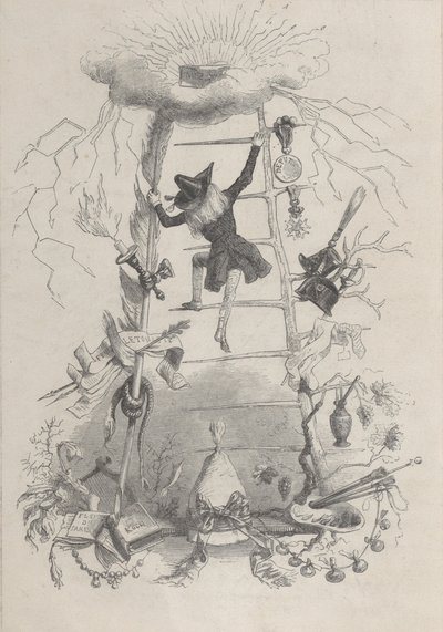 Jérôme Paturot中的插图，由Louis Reybaud绘制，巴黎，1846年，约1846年。 作者 让·伊格纳斯·伊西多尔·杰拉德