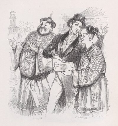 巴黎的让》出自《贝朗热全集》，1836年。 作者 让·伊格纳斯·伊西多尔·杰拉德