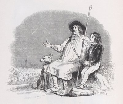 流星》出自《贝朗热全集》，1836年。 作者 让·伊格纳斯·伊西多尔·杰拉德