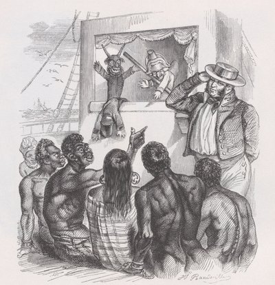 黑人和木偶》选自《贝朗热全集》，1836年。 作者 让·伊格纳斯·伊西多尔·杰拉德
