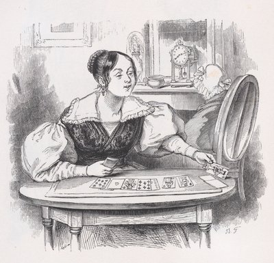 卡片来自《贝朗热全集》，1836年。 作者 让·伊格纳斯·伊西多尔·杰拉德