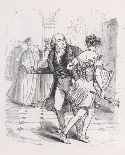 逃亡的缪斯》选自《贝朗热全集》，1836年。 作者 让·伊格纳斯·伊西多尔·杰拉德