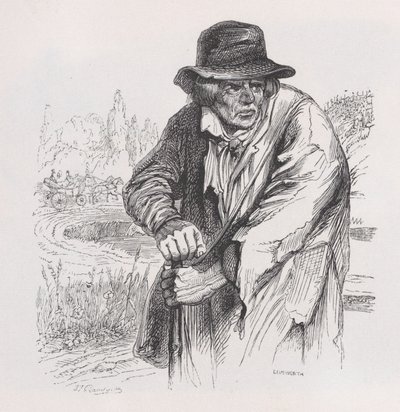 老流浪者》选自《贝朗热全集》，1836年。 作者 让·伊格纳斯·伊西多尔·杰拉德