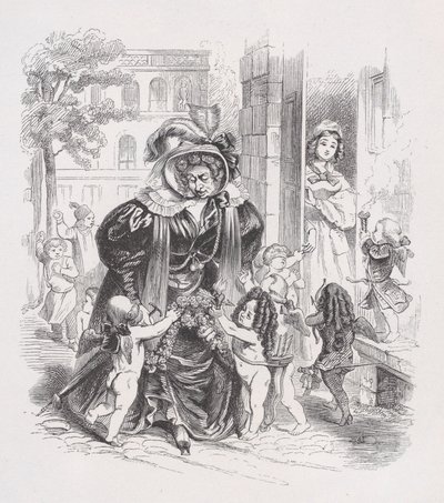 贫穷的普提》出自《贝朗热全集》，1836年。 作者 让·伊格纳斯·伊西多尔·杰拉德
