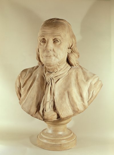 本杰明富兰克林（兵马俑）的半身像 作者 Jean Jacques Caffieri