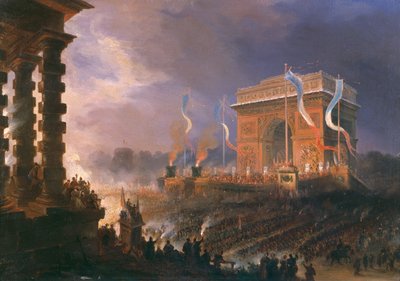 1848年4月24日，凯旋门博爱节 作者 让-雅克尚宾