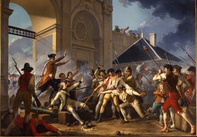 1790年8月31日，年轻的Désilles的英勇勇气，于1794年在南希事件中 作者 Jean Jacques Francois Le Barbier