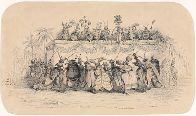 昆虫球，1835年。 作者 让-雅克·格兰维尔