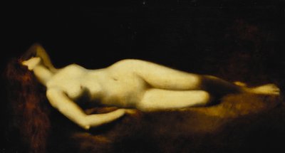 一个斜倚的裸体 作者 Jean Jacques Henner