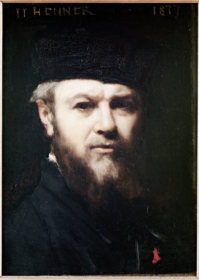 自画像，1877年 作者 Jean Jacques Henner