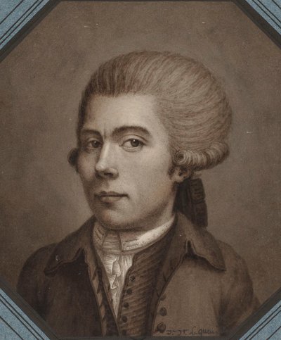 自画像，1786年。 作者 让·雅克·勒奎（Jean Jacques Lequeu）