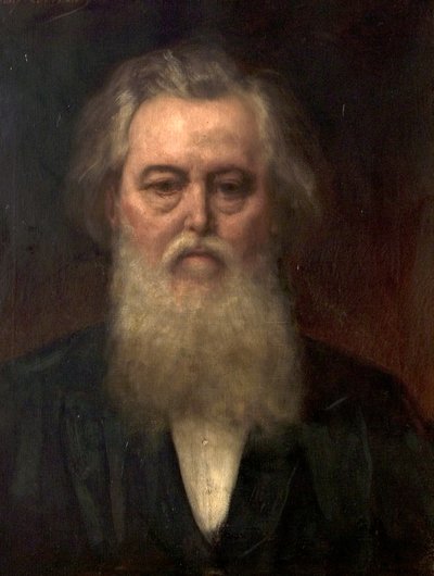 约翰-查普曼博士，约 1885 年（布面油画） 作者 Jean Joseph Benjamin (after) Constant