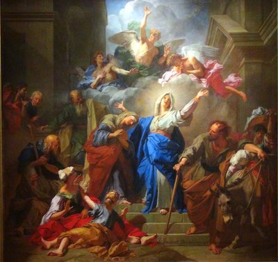 法语：La Visitation de la Vierge（《圣母颂》） Jean Jouvenet 的 Visitation de la Vierge（《圣母颂》）。 作者 让·约维内