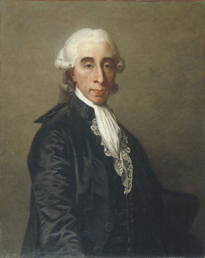 Jean Sylvain Bailly 1736-1793年的肖像，1789年。 作者 让-洛朗莫斯尼尔