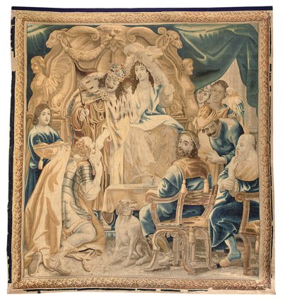 布鲁塞尔挂毯六件套，约 1650 年（羊毛和丝绸） 作者 Jean Le 和 Eggerman 的 Daniel II Clerc