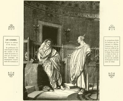 Two Augurs, priests of ancient Rome (engraving) 作者 吉恩·莱昂（后）杰罗姆