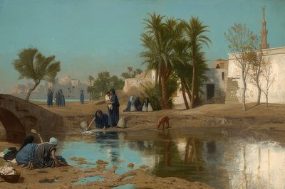 Fellachinnen water水。约于1873年-75 作者 让·莱昂·杰罗姆