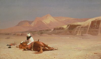 在沙漠里 作者 Jean Leon Gerome