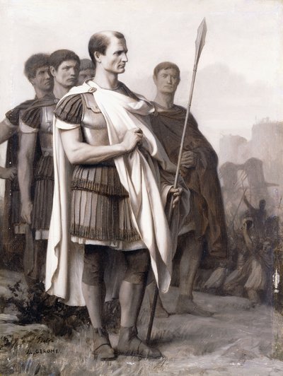 朱利叶斯·凯撒（Julius Caesar）和他的员工， 作者 让·莱昂·杰罗姆