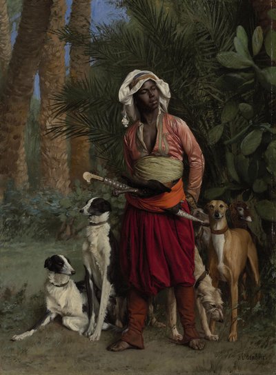猎犬大师（布面油画） 作者 让·莱昂·杰罗姆