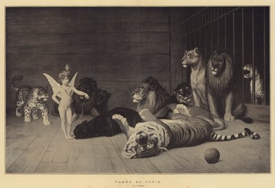 丘比特驯服 作者 Jean Leon Gerome