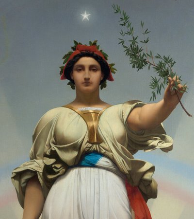 共和国 – Gerome Jean Leon (1824 - 1904)（寓言 - 1848）； 梅里·德·莱拉斯 作者 让·莱昂·杰罗姆