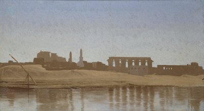 卢克索的尼罗河景观，1857年 作者 让·莱昂·杰罗姆