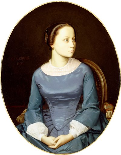 忧郁的年轻女子，1852年 作者 让·莱昂·杰罗姆