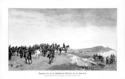 拿破仑三世在索菲利诺战役中，1863年，1900年。 作者 让·路易斯·欧内斯特·迈森尼尔
