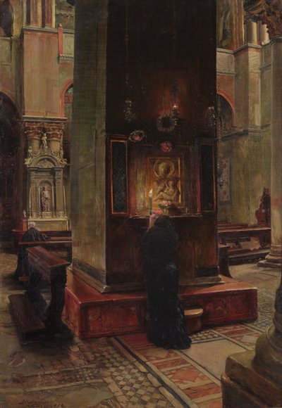 1882年，威尼斯圣马可的亲吻麦当娜 作者 Jean Louis Ernest Meissonier
