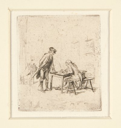 a 《报告》 b 《哈莱金 作者 Jean-Louis Ernest Meissonier