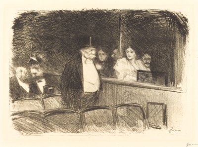 在剧院 作者 Jean Louis Forain