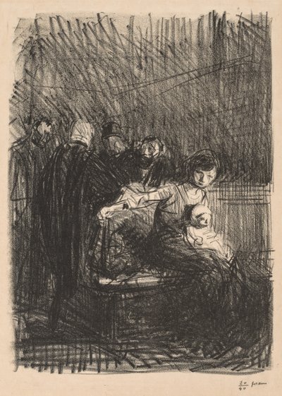 法庭休庭 作者 Jean-Louis Forain