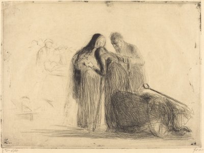 卢尔德，瘫痪者（第二盘） 作者 Jean Louis Forain