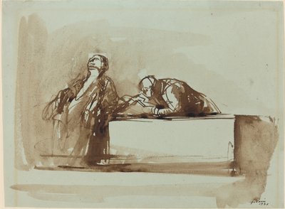 正义之人》，1921年。 作者 让·路易·佛兰