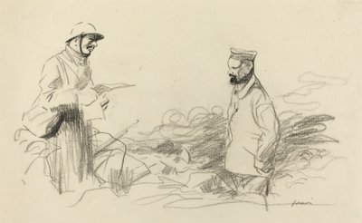 普伊鲁承认德国士兵，可能是1918年。 作者 让·路易·佛兰