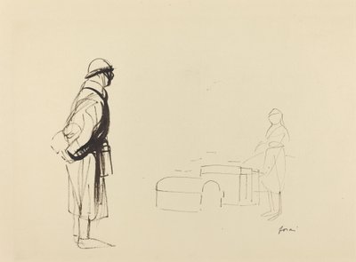 波鲁和护士，约1914年至1919年。 作者 让·路易·佛兰