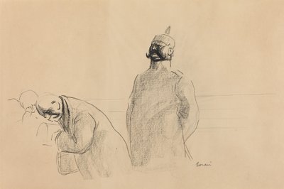 普鲁士士兵和平民，约1919年。 作者 让·路易·佛兰