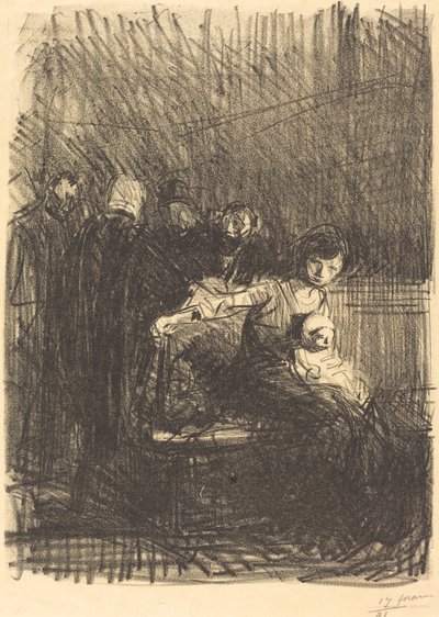 听证会休会 作者 Jean Louis Forain