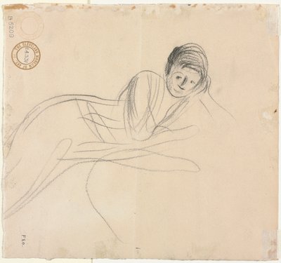 卧姿女子（背面） 作者 让·路易·佛兰