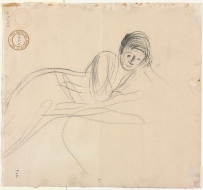 1915年《斜倚的女人》。 作者 让·路易·佛兰