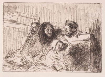 1908年的听证会证人。 作者 让·路易·佛兰
