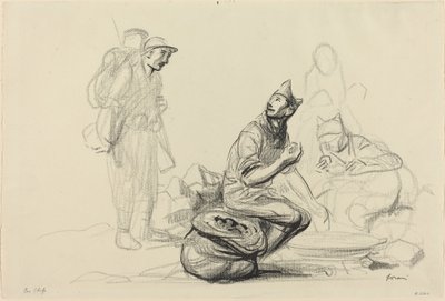 厨师们，约1914年至1919年。 作者 让·路易·佛兰